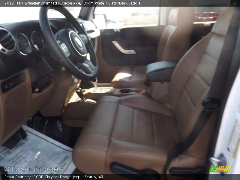 Bright White / Black/Dark Saddle 2012 Jeep Wrangler Unlimited Rubicon 4x4