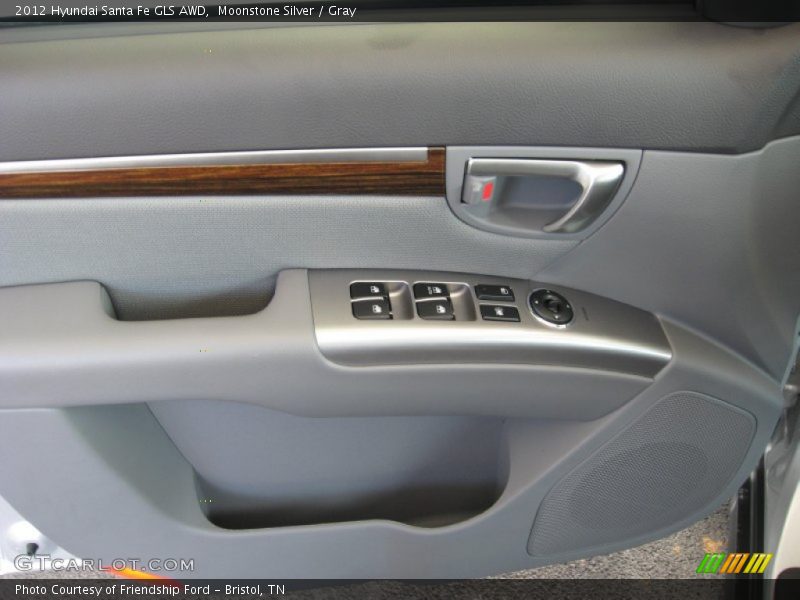 Moonstone Silver / Gray 2012 Hyundai Santa Fe GLS AWD