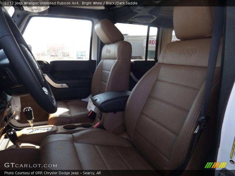 Bright White / Black/Dark Saddle 2012 Jeep Wrangler Unlimited Rubicon 4x4
