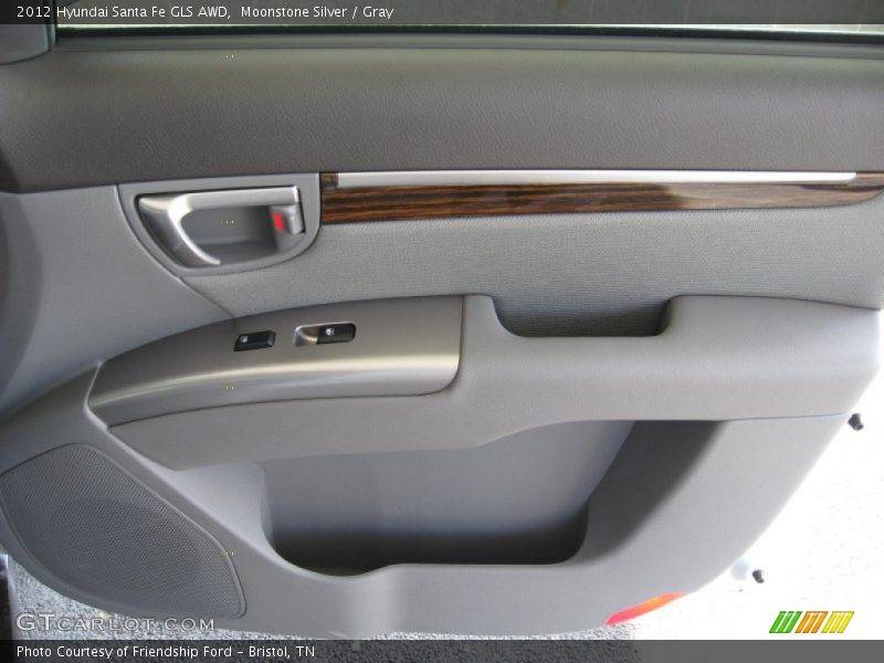 Moonstone Silver / Gray 2012 Hyundai Santa Fe GLS AWD