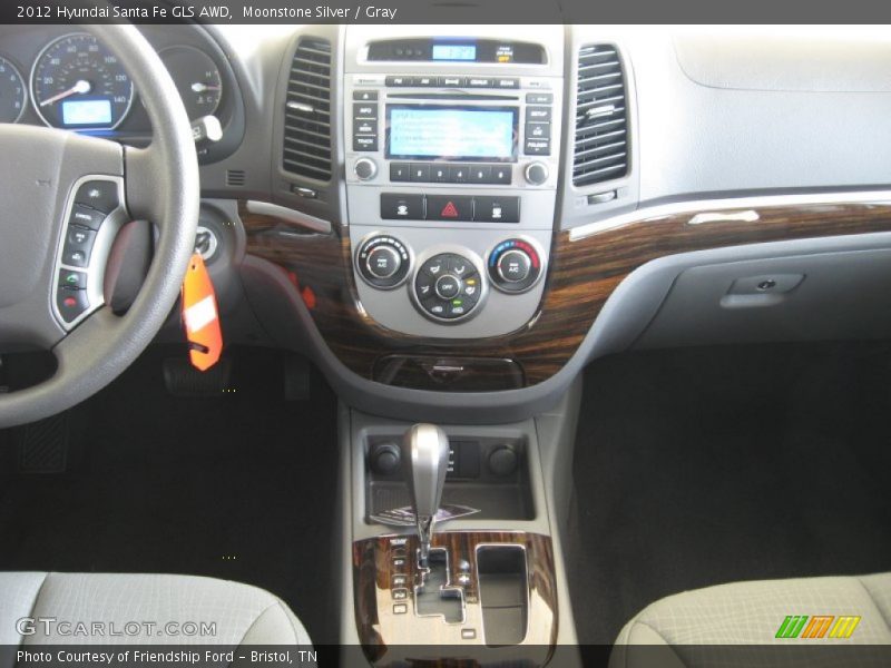 Moonstone Silver / Gray 2012 Hyundai Santa Fe GLS AWD