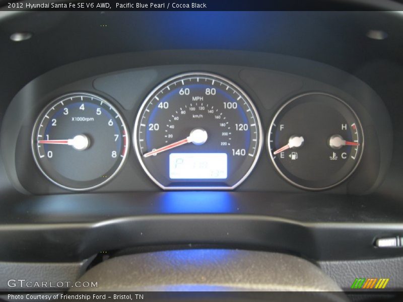  2012 Santa Fe SE V6 AWD SE V6 AWD Gauges