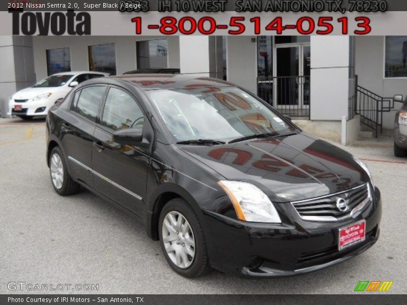 Super Black / Beige 2012 Nissan Sentra 2.0