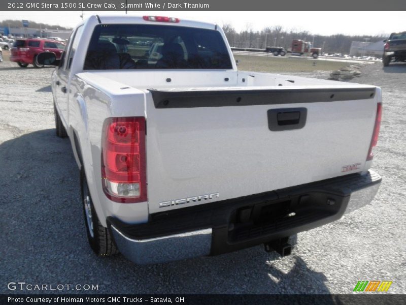 Summit White / Dark Titanium 2012 GMC Sierra 1500 SL Crew Cab