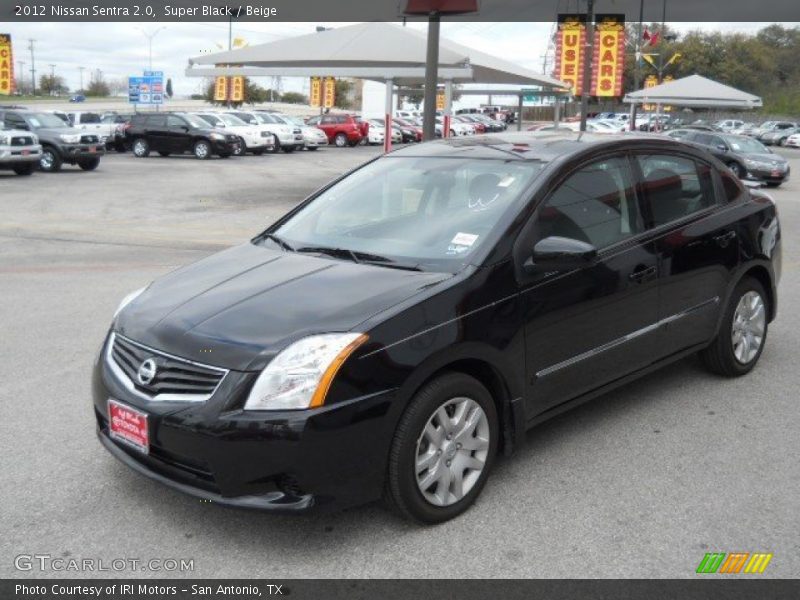 Super Black / Beige 2012 Nissan Sentra 2.0