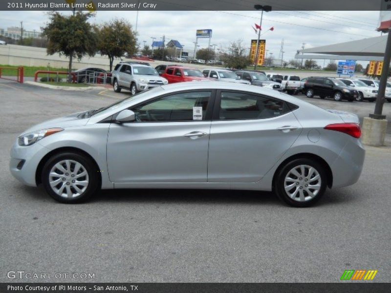 Radiant Silver / Gray 2011 Hyundai Elantra Limited