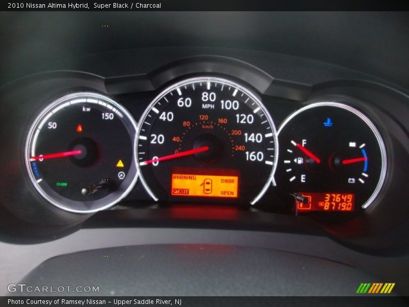 Super Black / Charcoal 2010 Nissan Altima Hybrid