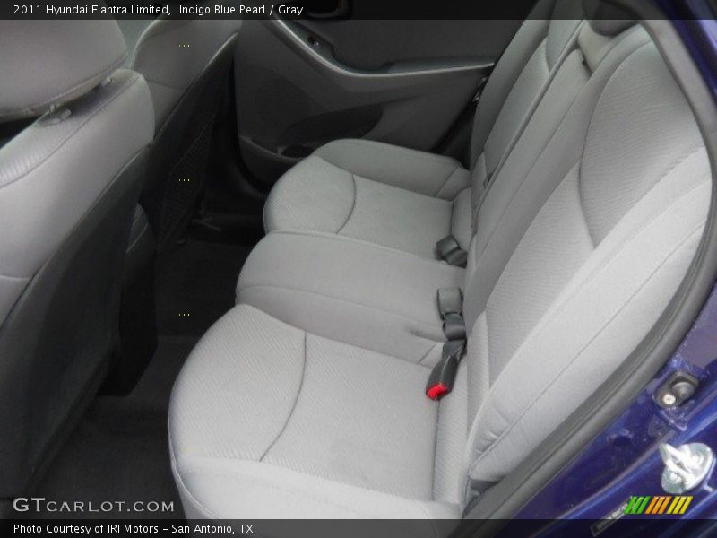 Indigo Blue Pearl / Gray 2011 Hyundai Elantra Limited