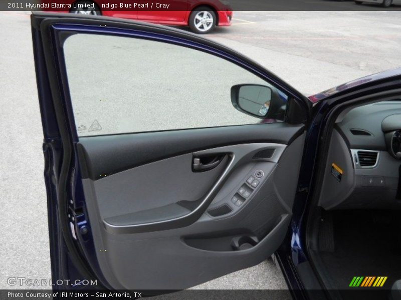 Indigo Blue Pearl / Gray 2011 Hyundai Elantra Limited
