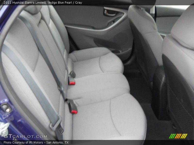 Indigo Blue Pearl / Gray 2011 Hyundai Elantra Limited