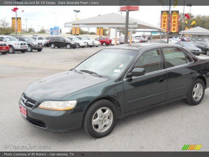 Dark Emerald Pearl / Ivory 2000 Honda Accord EX V6 Sedan