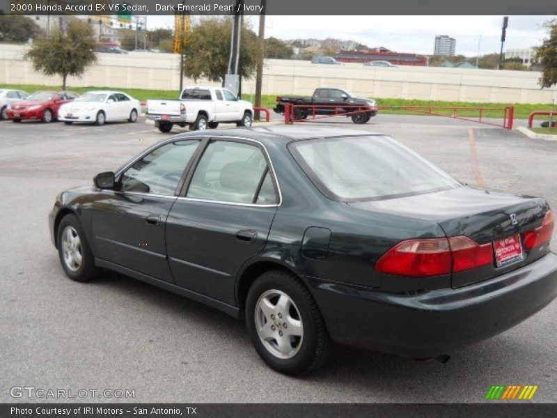 Dark Emerald Pearl / Ivory 2000 Honda Accord EX V6 Sedan