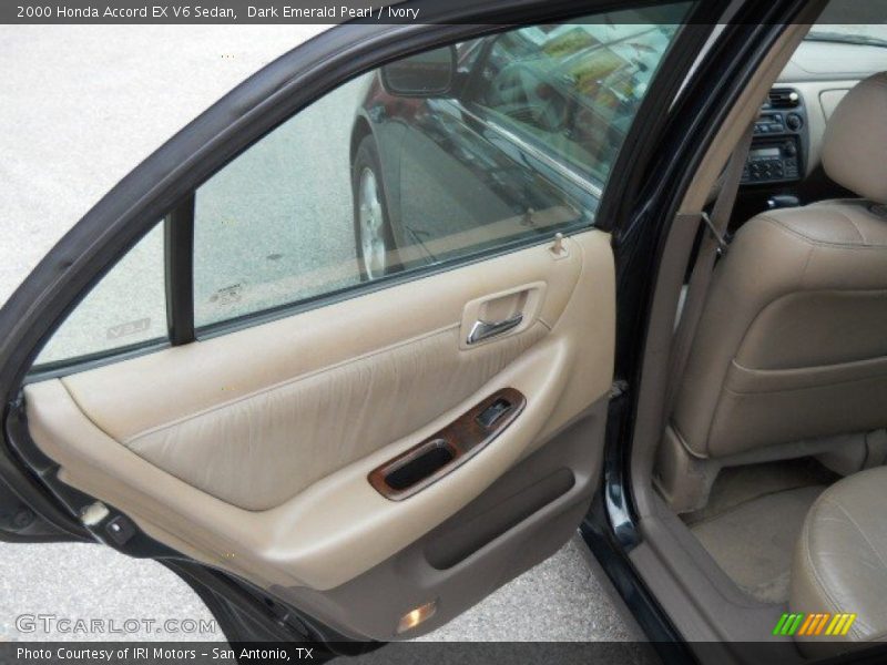 Dark Emerald Pearl / Ivory 2000 Honda Accord EX V6 Sedan