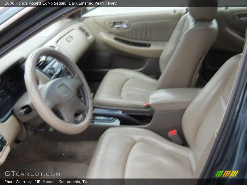 Dark Emerald Pearl / Ivory 2000 Honda Accord EX V6 Sedan