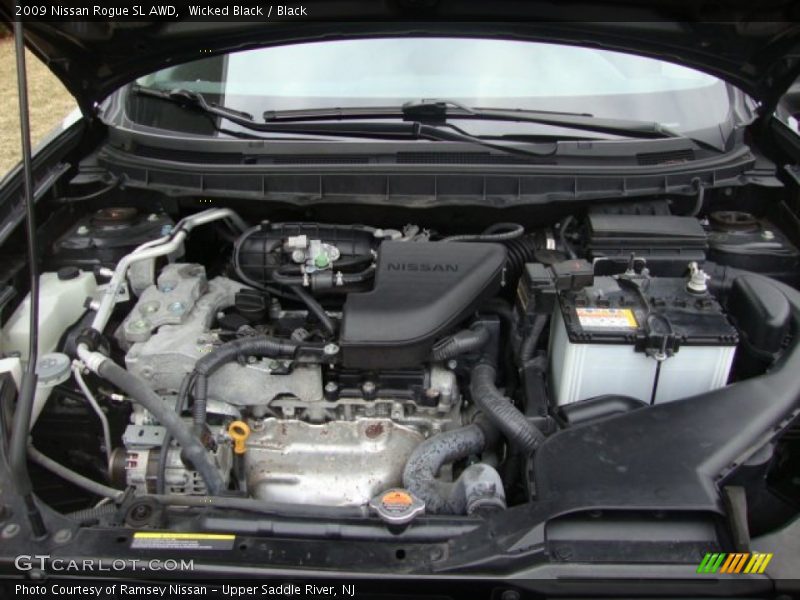 Wicked Black / Black 2009 Nissan Rogue SL AWD