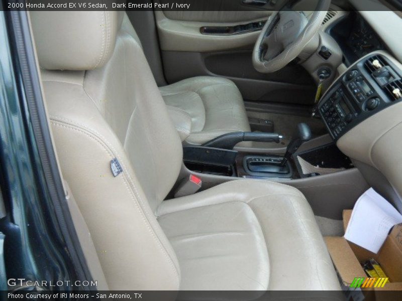Dark Emerald Pearl / Ivory 2000 Honda Accord EX V6 Sedan