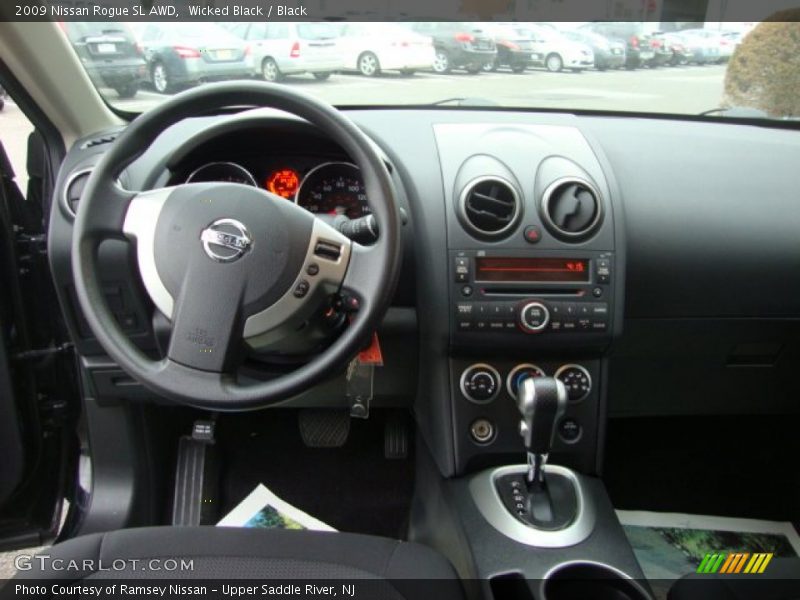 Wicked Black / Black 2009 Nissan Rogue SL AWD