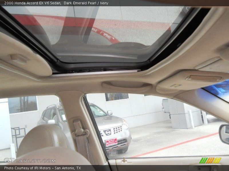 Dark Emerald Pearl / Ivory 2000 Honda Accord EX V6 Sedan