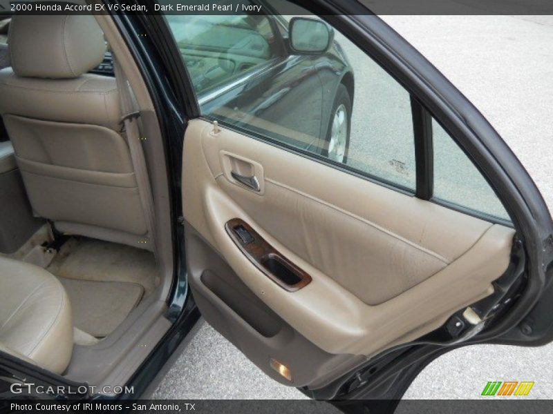 Dark Emerald Pearl / Ivory 2000 Honda Accord EX V6 Sedan