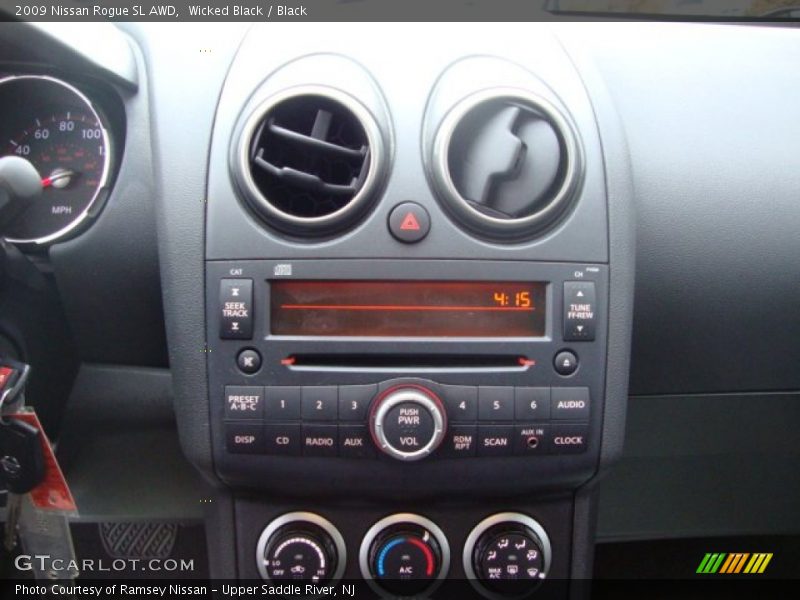 Wicked Black / Black 2009 Nissan Rogue SL AWD