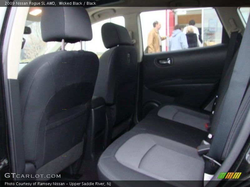 Wicked Black / Black 2009 Nissan Rogue SL AWD