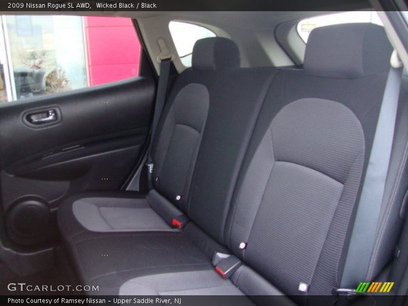 Wicked Black / Black 2009 Nissan Rogue SL AWD