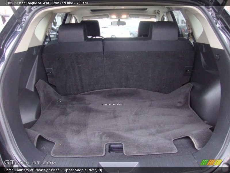 Wicked Black / Black 2009 Nissan Rogue SL AWD