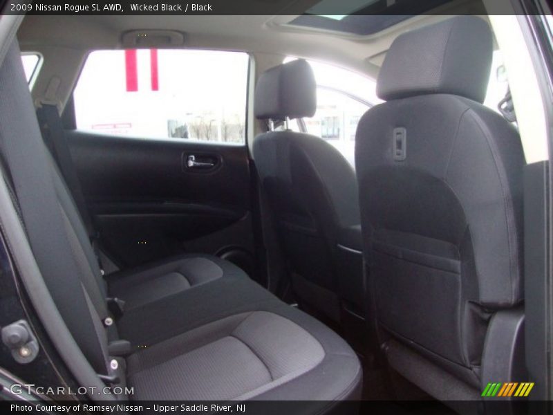 Wicked Black / Black 2009 Nissan Rogue SL AWD