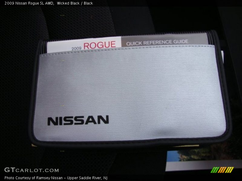Wicked Black / Black 2009 Nissan Rogue SL AWD