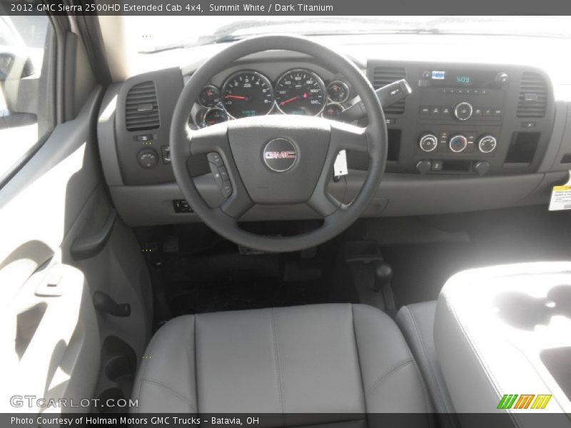 Summit White / Dark Titanium 2012 GMC Sierra 2500HD Extended Cab 4x4