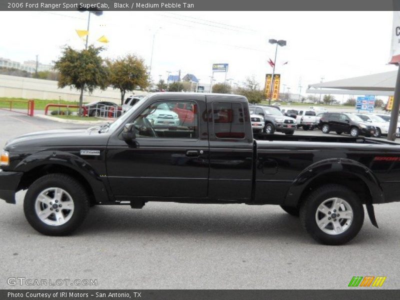 Black / Medium Pebble Tan 2006 Ford Ranger Sport SuperCab