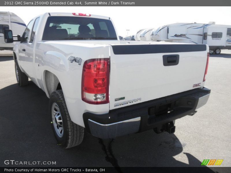 Summit White / Dark Titanium 2012 GMC Sierra 2500HD Extended Cab 4x4
