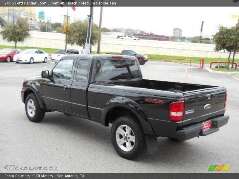 Black / Medium Pebble Tan 2006 Ford Ranger Sport SuperCab