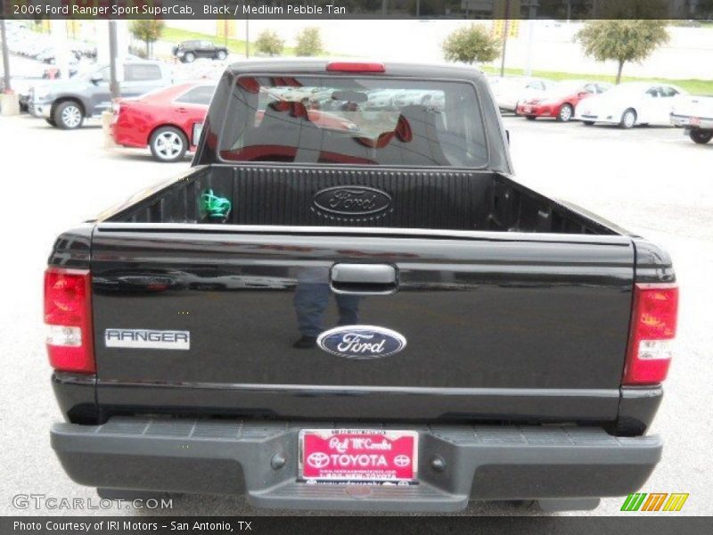 Black / Medium Pebble Tan 2006 Ford Ranger Sport SuperCab