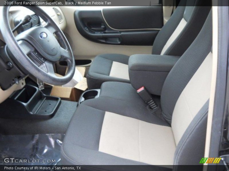 Black / Medium Pebble Tan 2006 Ford Ranger Sport SuperCab