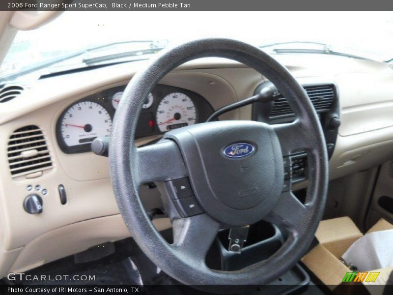 Black / Medium Pebble Tan 2006 Ford Ranger Sport SuperCab