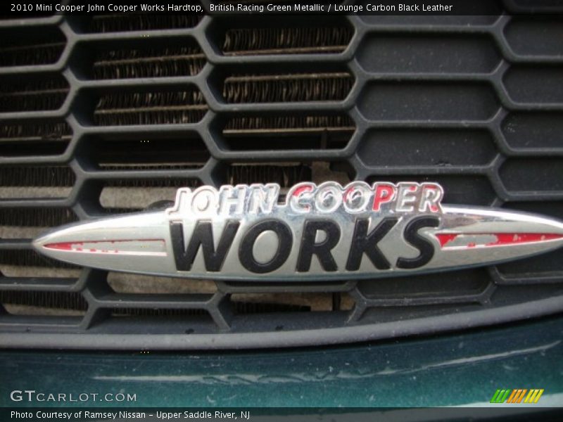 British Racing Green Metallic / Lounge Carbon Black Leather 2010 Mini Cooper John Cooper Works Hardtop