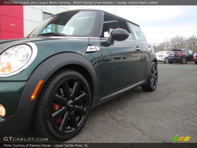 British Racing Green Metallic / Lounge Carbon Black Leather 2010 Mini Cooper John Cooper Works Hardtop