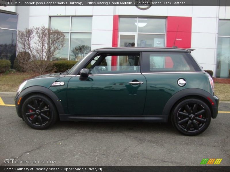 British Racing Green Metallic / Lounge Carbon Black Leather 2010 Mini Cooper John Cooper Works Hardtop