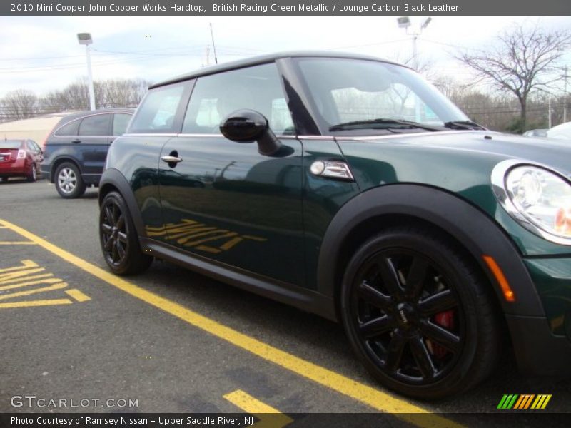 British Racing Green Metallic / Lounge Carbon Black Leather 2010 Mini Cooper John Cooper Works Hardtop
