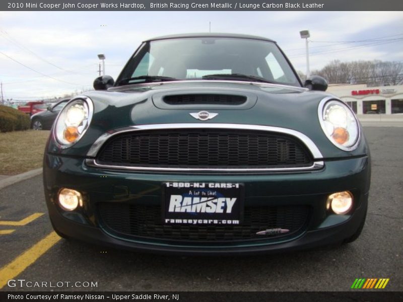 British Racing Green Metallic / Lounge Carbon Black Leather 2010 Mini Cooper John Cooper Works Hardtop