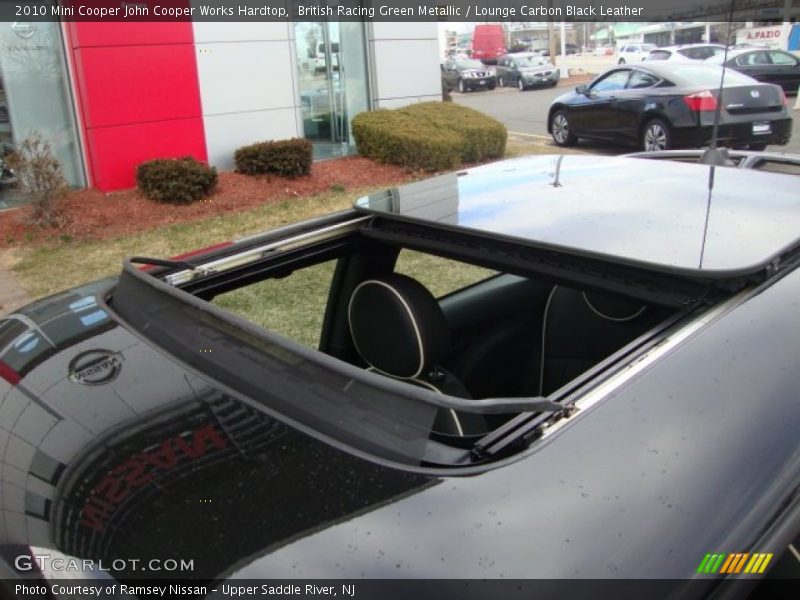British Racing Green Metallic / Lounge Carbon Black Leather 2010 Mini Cooper John Cooper Works Hardtop