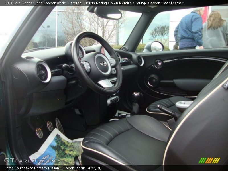 British Racing Green Metallic / Lounge Carbon Black Leather 2010 Mini Cooper John Cooper Works Hardtop