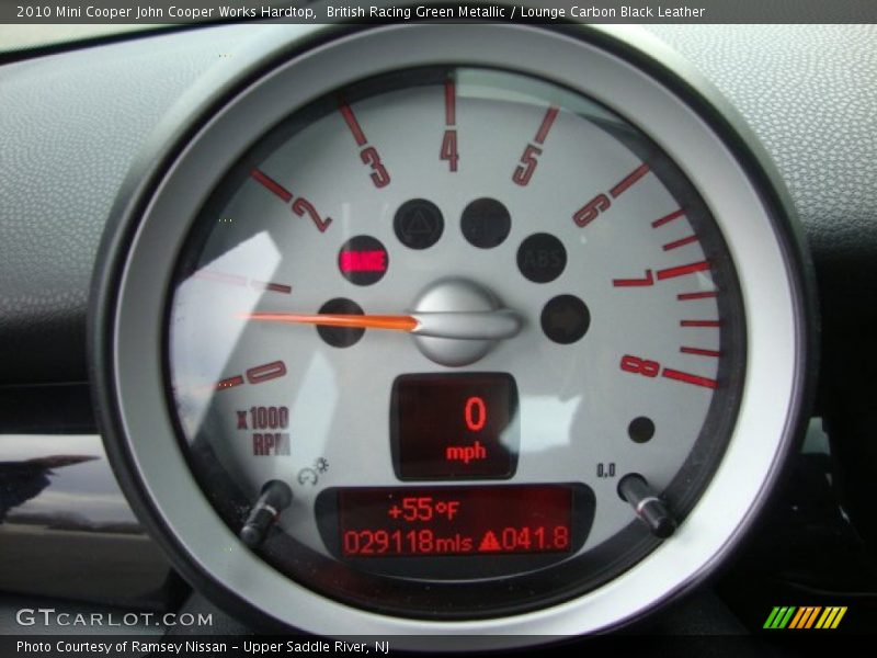 British Racing Green Metallic / Lounge Carbon Black Leather 2010 Mini Cooper John Cooper Works Hardtop
