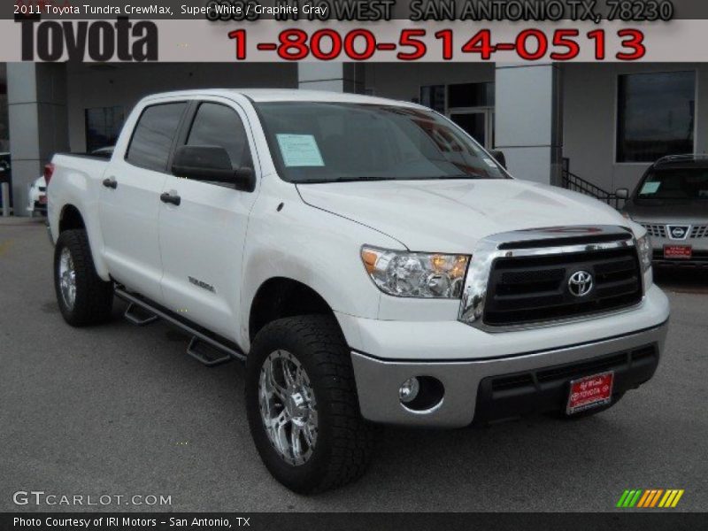 Super White / Graphite Gray 2011 Toyota Tundra CrewMax