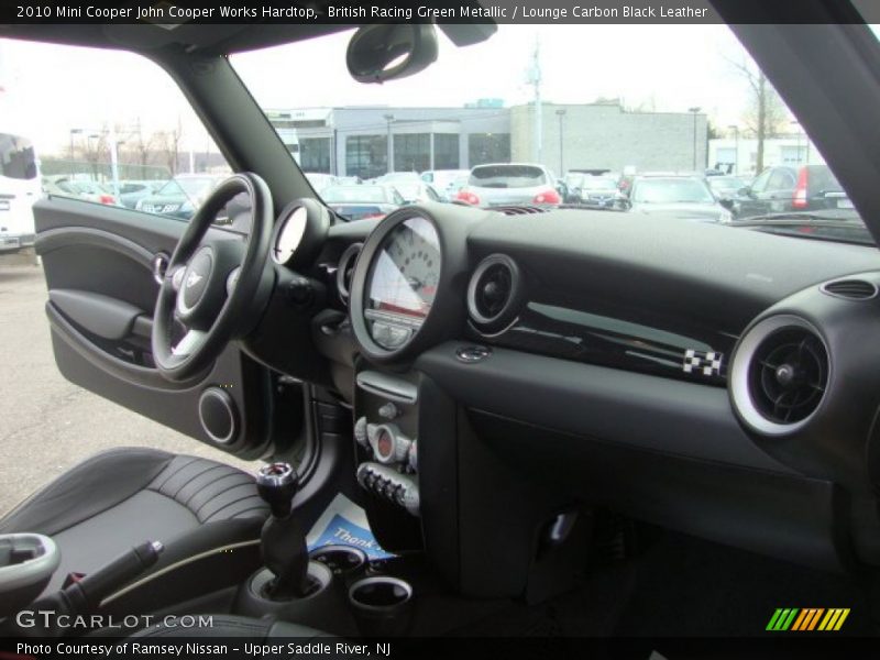 British Racing Green Metallic / Lounge Carbon Black Leather 2010 Mini Cooper John Cooper Works Hardtop