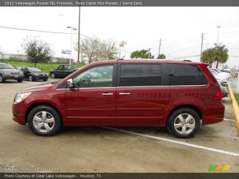 Deep Claret Red Metallic / Sierra Sand 2012 Volkswagen Routan SEL Premium