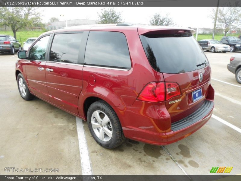 Deep Claret Red Metallic / Sierra Sand 2012 Volkswagen Routan SEL Premium