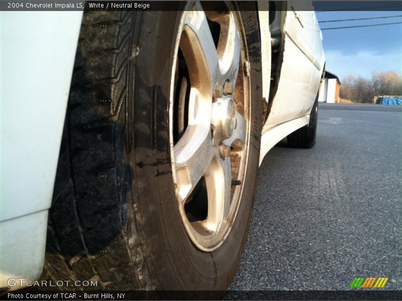 White / Neutral Beige 2004 Chevrolet Impala LS
