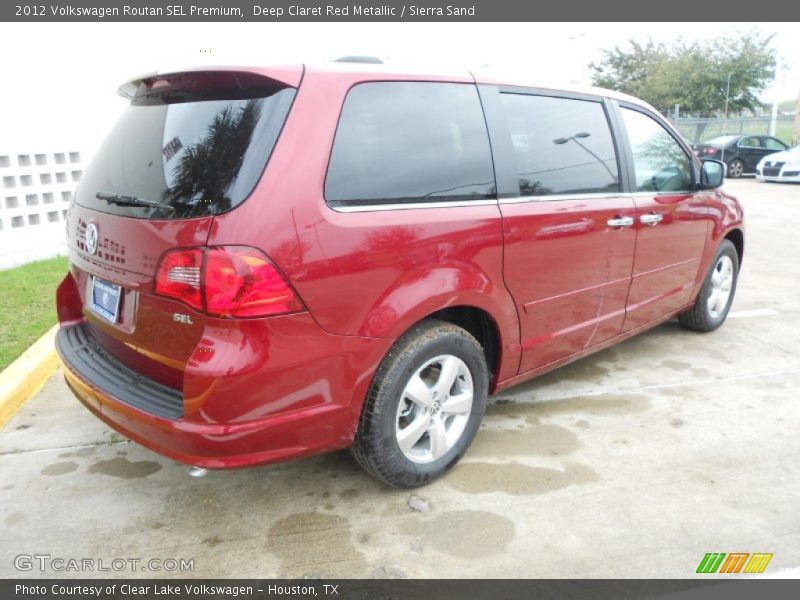 Deep Claret Red Metallic / Sierra Sand 2012 Volkswagen Routan SEL Premium